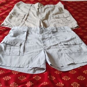 BOGO! Men's Beige and Light Gray Cargo Shorts